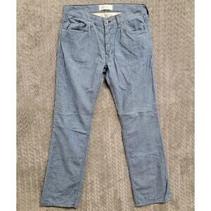 Habitual Chambray Blue Pants Womens Size 32x32 For‎ Ladies Button Fly
